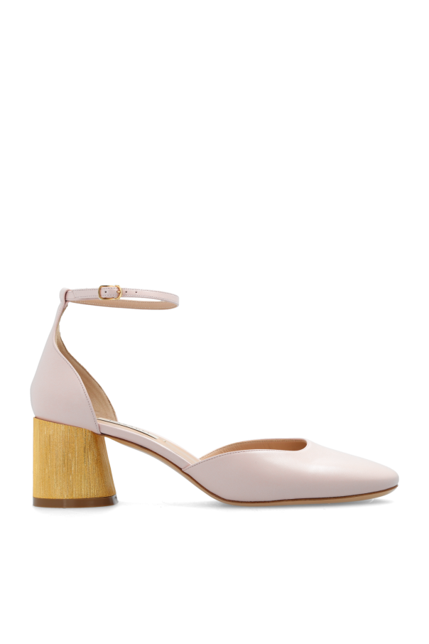 Casadei Pink Leather High Heel Pumps main image 1